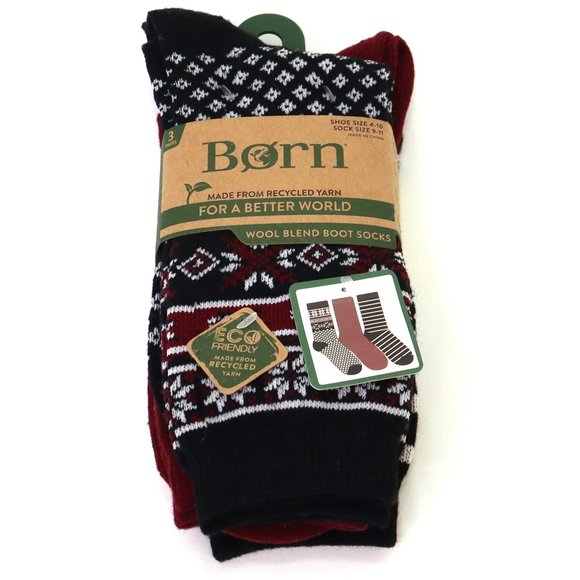 Born Wool Blend Boot 3 Pair Shoe Size 4-10 NIP - Picture 1 of 5